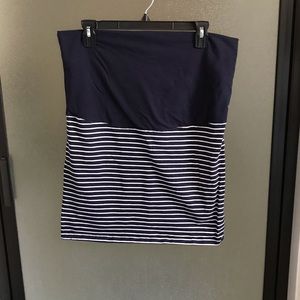 Navy striped maternity skirt, JoJo Maman Bebe